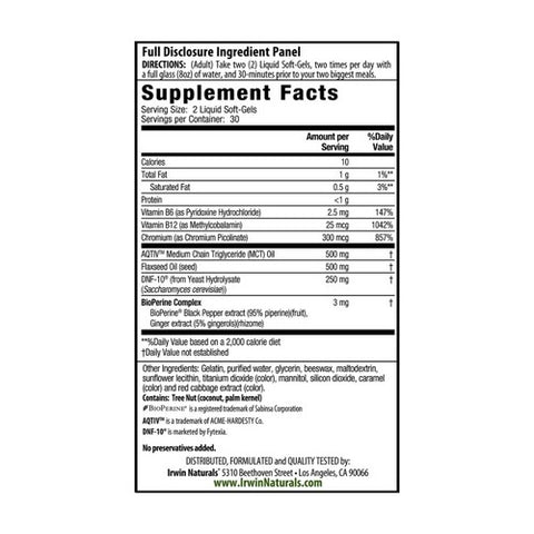 Irwin Naturals, Gut-to-Brain Hunger Control, 180 Softgels