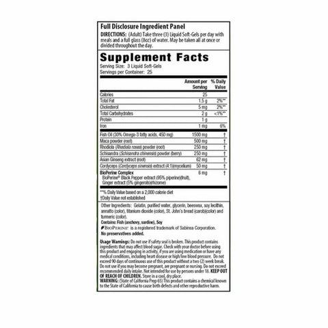 Irwin Naturals, Ginza-Plus Maca & Rhodiola, 75 Softgels