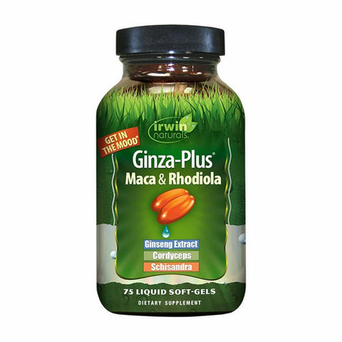 Irwin Naturals, Ginza-Plus Maca & Rhodiola, 75 Softgels