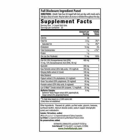 Irwin Naturals, Prosta-Strong, 90 Softgels