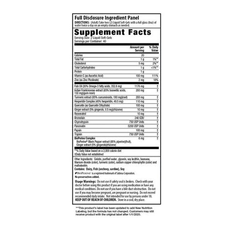 Irwin Naturals, Inflamma-Less, 80 Softgels