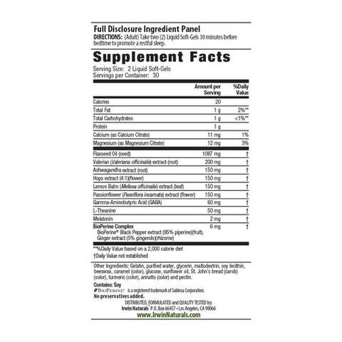 Irwin Naturals, Power to Sleep PM, 120 Count