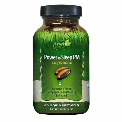 Irwin Naturals, Power to Sleep PM Melatonin, 6 mg, 60 Softgels