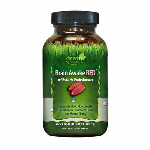 Irwin Naturals, Brain Awake RED, 60 Softgels