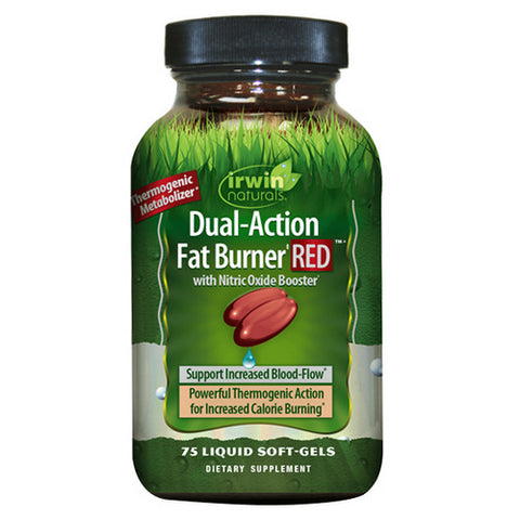 Irwin Naturals, Dual Action Fat Burner RED, 75 Softgels