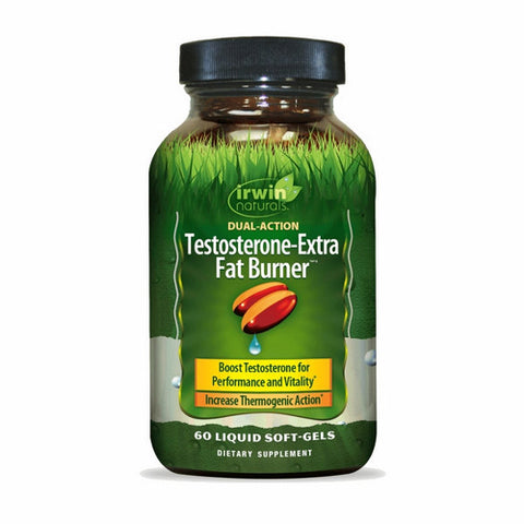 Irwin Naturals, Testosterone Extra Fat Burner, 60 Softgels
