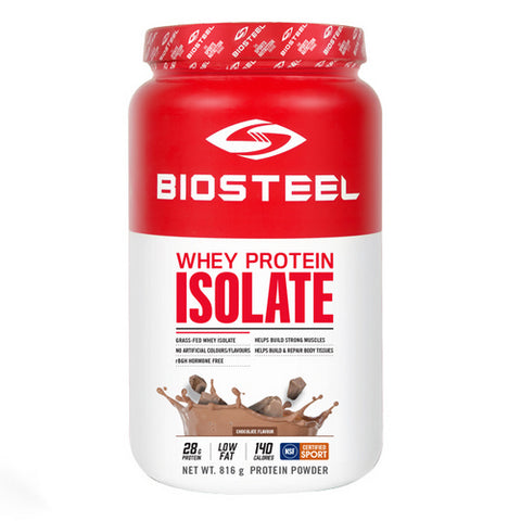 Whey Protein Isolate Chocolate 816 Grams by Biosteel