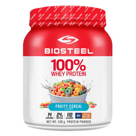 100% Whey Protein Fruity Cereal 420 Grams by Biosteel