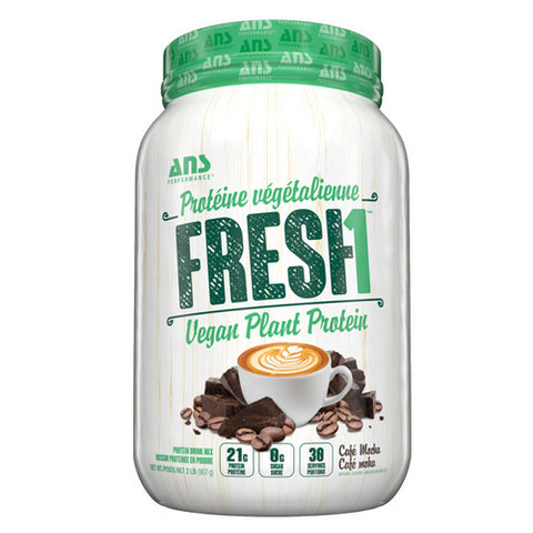 Fresh1 Vegan Protein Cafe Mocha 907 Grams by ANS Performance