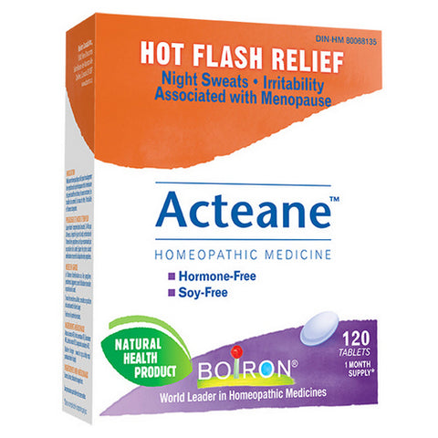 Acteane Hot Flash Relief 120 Tabs by Boiron
