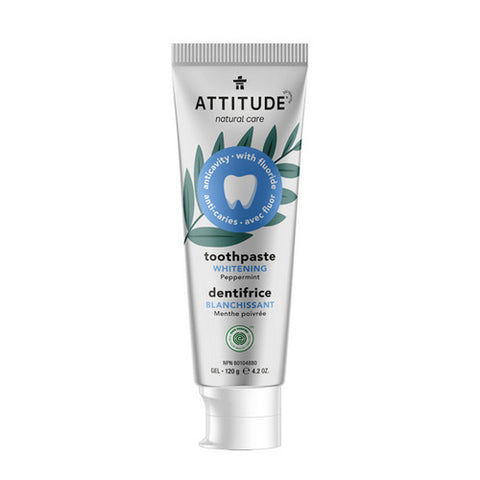 Attitude, Attitude Toothpaste Fluoride Whitening Peppermint, 120 Grams