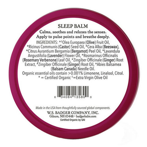 Badger Balm, Sleep Balm, 56 Grams