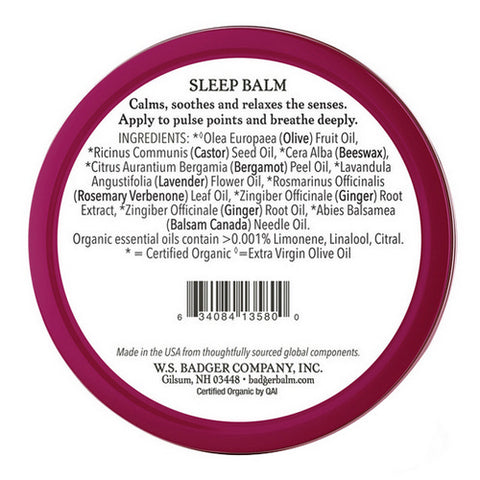 Badger Balm, Sleep Balm, 21 Grams