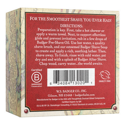 Badger Balm, Shave Soap, 89 Grams
