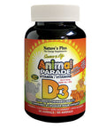 Animal Parade Vit D3, Blk Chy 90 Count by Natures Plus