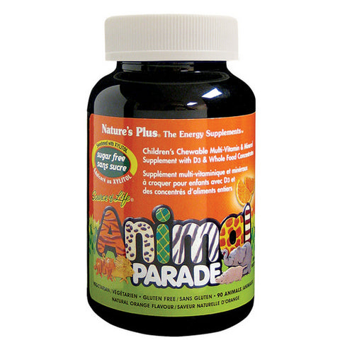 Animal Parade SugarFree Multi Vitamin Orange 90 Count by Natures Plus