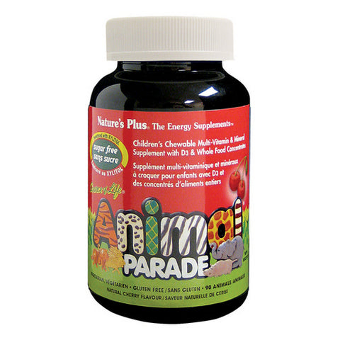 Animal Parade SugarFree Multi Vitamin Cherry 90 Count by Natures Plus