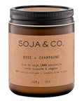 Soy Wax Candle Rose + Champagne 220 Grams by SOJA&CO.