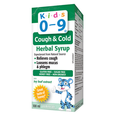 Kids 0-9 Cough& Cold Herbal Syrup 100 Ml by Homeocan