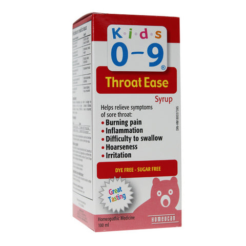 Kids 0-9 Throat Ease 100 Ml by Homeocan