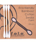 Eco-friendly Bamboo Cotton Buds 100 Count by F.e.t.e.