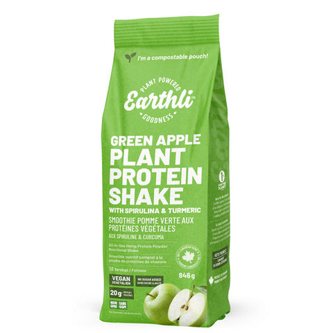 Green Apple Plant Protein Shake 846 Grams by Earthli