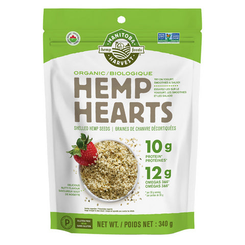 Organic Hemp Hearts 340 Grams by Manitoba Harvest