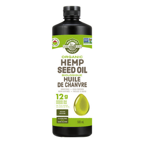 Organic Hemp Seed Oil 500 Ml by Manitoba Harvest