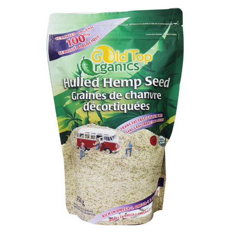 Hulled Hemp Seed Organic 454 Grams by Gold Top Organics