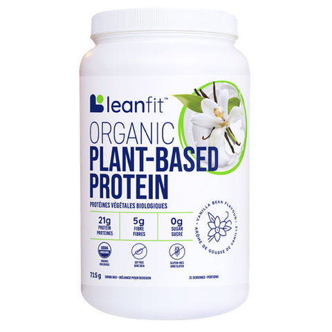 Organic Plant Protein Vanilla 715 Grams by LeanFit