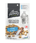 Roasted Fava Beans Sea Salt 140 Grams by Three Farmers