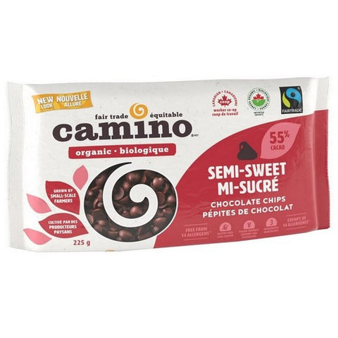 Organic Semi-Sweet Chocolate Chips 225 Grams by Camino