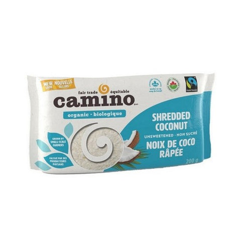 Organic Shredded Coconut Unsweetened 200 Grams by Camino