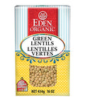 Organic Green Lentils Dry 454 Grams by Eden Foods