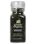 Black Peppercorn Grinder 75 Grams by Simply Organic