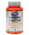 L-Arginine And L-Ornithine 100 Capsules by Now