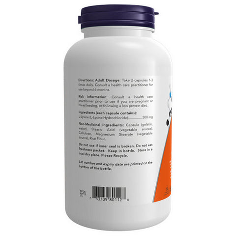L-Lysine 250 Veg Capsules by Now