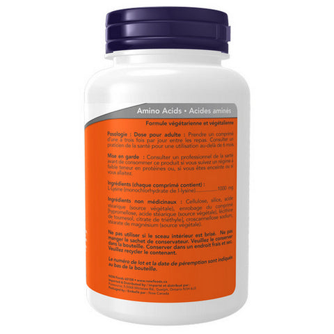 L-Lysine Double Strength 100 Tablets by Now