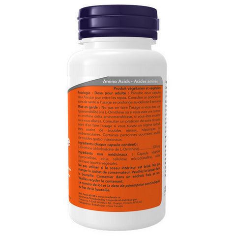 L-Ornithine 60 Veg Capsules by Now