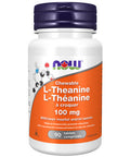 L-Theanine 90 Chewable Tablets by Now