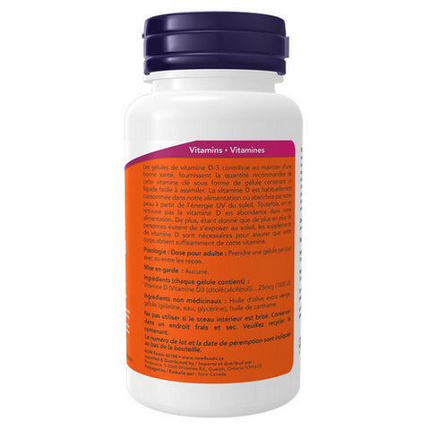 Vitamin D-3 360 Softgels by Now