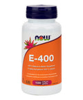 E-400 100% Natural D Alpha Tocopheryl 100 Softgels by Now