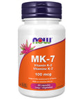MK-7 Vitamin K-2 60 Veg Capsules by Now