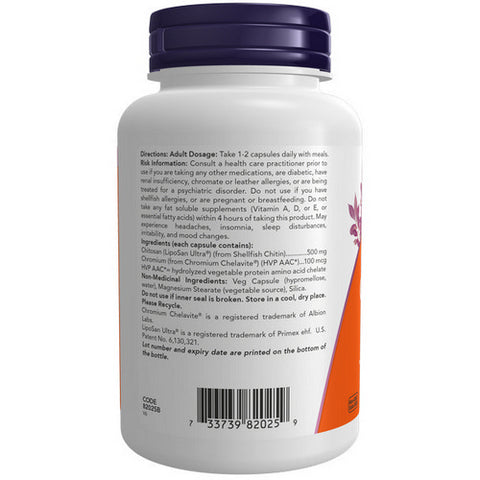 Chitosan and Chromium 120 VegCaps by Now