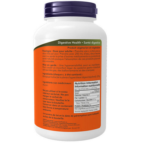 Organic Inulin 100% Pure Powder 227 Grams by Now