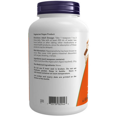Organic Inulin 100% Pure Powder 227 Grams by Now