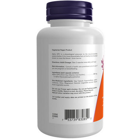 Alpha GPC (Bioavailable Choline) 60 VegCaps by Now