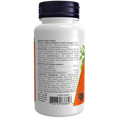 Sambucus Elder Zinc-C 60 Count by Now