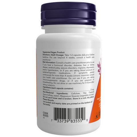 Melatonin 60 VegCaps by Now