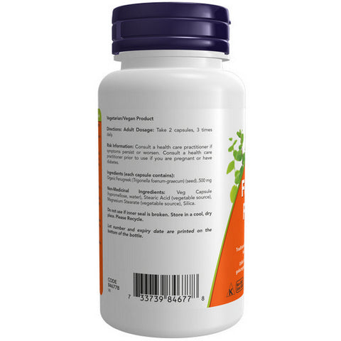 Fenugreek 100 VegCaps by Now